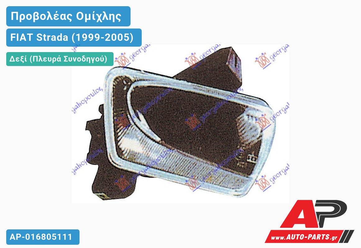 Προβολέας Ομίχλης -02 (Ευρωπαϊκό) Δεξιός FIAT Strada (1999-2005)