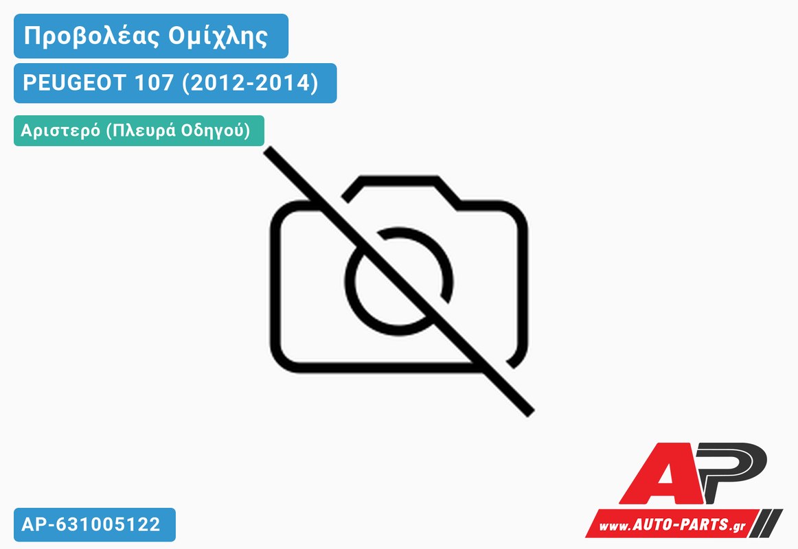 Προβολέας Ομίχλης VALEO Αριστερός PEUGEOT 107 (2012-2014)