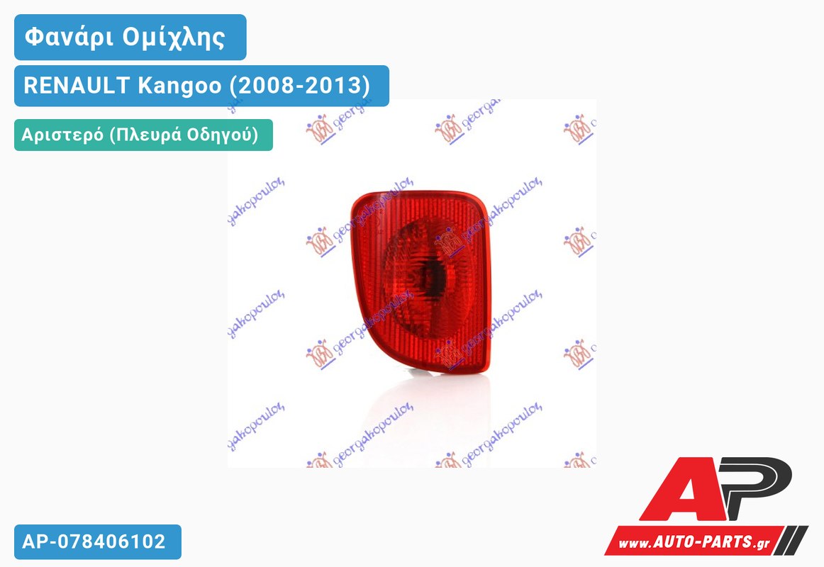 Φανάρι Ομίχλης Αριστερός RENAULT Kangoo (2008-2013)