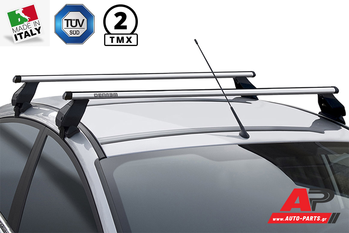 Μπάρες Οροφής Menabo Tema για BMW Σειρά 3 (F30/F31) (2012-2014) - (Συμβ:  Μόνο F30, SEDAN) Αλουμινίου