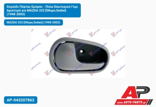 Χερούλι Πόρτας Εμπρός - Πίσω Εσωτερικό Γκρι Αριστερό για MAZDA 323 [5θυρο,Sedan] (1998-2003)