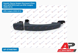 Χερούλι Πόρτας Εμπρός Εξωτερικό (Πίσω ΔΕΞΙ=ΑΡΙΣΤΕΡΟ) Δεξί για OPEL Insignia (2008-2013)