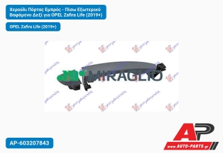 Χερούλι Πόρτας Εμπρός - Πίσω Εξωτερικό Βαφόμενο Δεξί για OPEL Zafira Life (2019+)