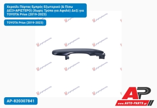 Χερούλι Πόρτας Εμπρός Εξωτερικό (& Πίσω ΔΕΞΙ=ΑΡΙΣΤΕΡΟ) (Χωρίς Τρύπα για Αφαλό) Δεξί για TOYOTA Prius (2019-2023)