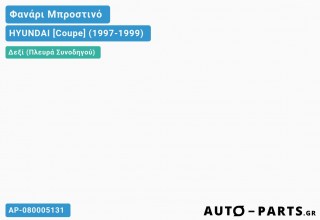 Ανταλλακτικό μπροστινό φανάρι Δεξί (Πλευρά Συνοδηγού) για HYUNDAI [Coupe] (1997-1999)