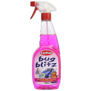 Υγρο Καθαρισμου Σε Σπρει για Εντομα/Περιττωματα Πουλιων/Χυμουσ Δεντρων Carplan Bug Blitz 750Ml