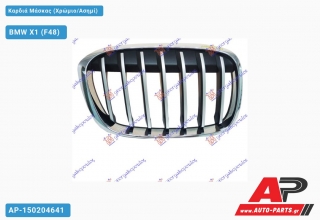 Καρδιά Μάσκας (Χρώμιο/Ασημί) - BMW X1 (F48)