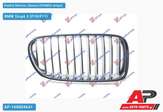 Καρδιά Μάσκας (Χρώμιο/ΧΡΩΜΙΟ-Ασημί) - BMW Σειρά 5 (F10/F11)