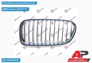 Καρδιά Μάσκας (Χρώμιο/Χρώμιο-Ασημί) BMW Σειρά 5 (F10/F11) (2010-2013)