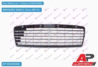 Δίχτυ Μάσκας (με 11 Χρώμια) (AVANTGARDE) MERCEDES-BENZ E-Class (W210) (1996-1999)