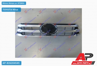 Μάσκα Μαύρη με Χρώμια TOYOTA Hilux [2x4,4x4] (2015-2020)