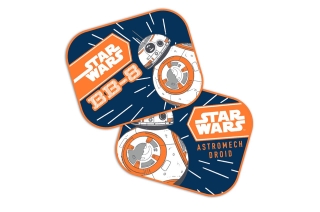 Ηλιοπροστασίες Πλαϊνές Star Wars Bb8 με Βεντουζα 2Tem (44X35Cm) Amio