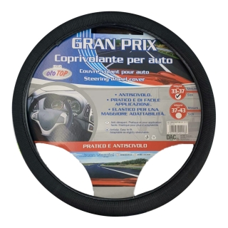 Καλυμμα Τιμονιου Gran Prix 33-37 Cm (Μαυρο/Ελαστικο/Αντιολισθητικο)