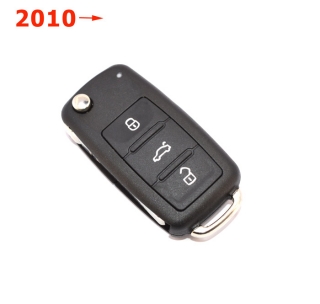 Κέλυφος για το Νέο Κλειδί VW, Seat & Skoda με 3 Κουμπιά (2010 και μετά) - SKODA Octavia 5 (2008-2013)