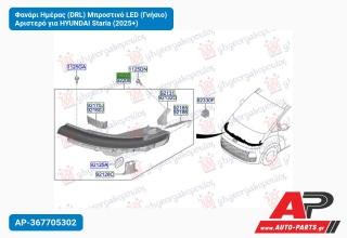Φανάρι Ημέρας (DRL) Μπροστινό LED (Γνήσιο) Αριστερό για HYUNDAI Staria (2025+)
