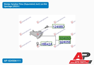 Φανάρι Ομίχλης Πίσω (Ευρωπαϊκό) Δεξί για KIA Sportage (2022+)