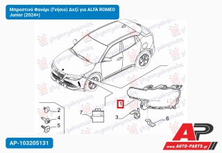 Μπροστινό Φανάρι (Γνήσιο) Δεξί για ALFA ROMEO Junior (2024+)