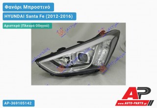 Ανταλλακτικό μπροστινό φανάρι (φως) - HYUNDAI Santa Fe (2012-2016) - Αριστερό (πλευρά οδηγού) - Xenon