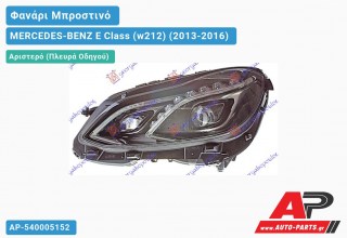 Ανταλλακτικό μπροστινό φανάρι (φως) - MERCEDES-BENZ E Class (w212) (2013-2016) - Αριστερό (πλευρά οδηγού)