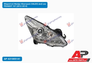 Μπροστινό Φανάρι Ηλεκτρικό (VALEO) Δεξί για PEUGEOT 107 (2012-2014)