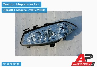 Ανταλλακτικά μπροστινά φανάρια / φώτα (set) - RENAULT Megane [Sedan,Hatchback,Liftback] (2005-2008)