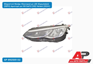 Μπροστινό Φανάρι Ηλεκτρικό με LED (Ευρωπαϊκό) (DEPO) Αριστερό για VW Golf 8 (VIII) Variant (2024+)