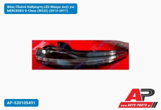 Φλας Πλαϊνό Καθρέφτη LED Μαύρο Δεξί για MERCEDES S-Class (W222) (2013-2017)