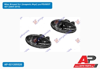 Φλας Φτερού Σετ (Διαφανές Φιμέ) για PEUGEOT 407 (2004-2010)