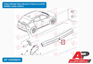 Γνήσιο Φανάρι Πίσω Μεσαίο (Γνήσιο) για ALFA ROMEO Junior (2024+)