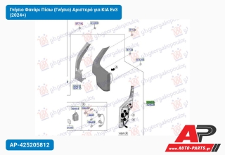 Γνήσιο Φανάρι Πίσω (Γνήσιο) Αριστερό για KIA Ev3 (2024+)