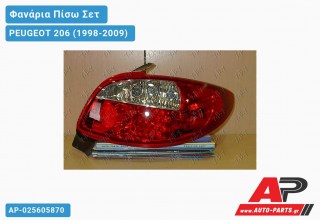 Φανάρια Πίσω ΣΕΤ LED TYPE ΚΟΚ. PEUGEOT 206 (1998-2009)