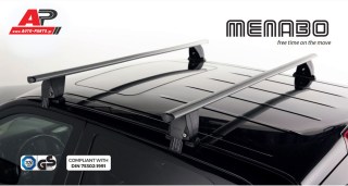 Η ασημί menabo delta τοποθετημένη σε SUV χωρίς παράλληλες ράγες Φωτογραφία AUTO-PARTS.gr
