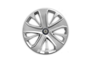 Άθραυστα Τάσια AK 15" Ασημί για MERCEDES-BENZ (A-Class, B-Class, C-Class κα.) (4 τμχ)