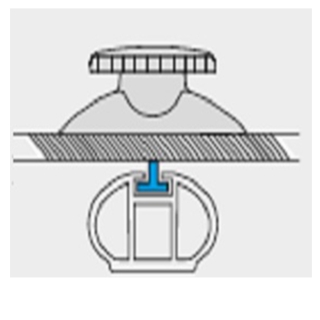 T-Screw Συστημα Δέσης (Fitting System) Mania Μπαγκαζιερων Οροφής Σε Μπάρες - Menabo