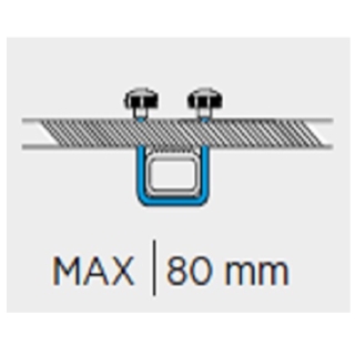 U-Bolt Συστημα Δέσης (Fitting System) 800Mm Marathon Μπαγκαζιερων Οροφής Σε Μπάρες - Menabo