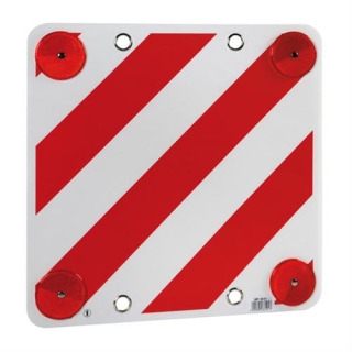Ανακλαστικο Σημα Προεξεχοντοσ Φορτιου Κοκκινο/Ασπρο 50X50Cm 1Τεμ