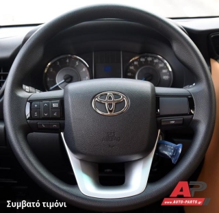 Κάλυμμα Τιμονιού Senda για TOYOTA Hilux (2015-2020) - Μαύρα Γαζιά