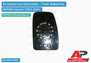 Κρύσταλλο Καθρέφτη 03- (Άνω ΚΟΜΜΑΤΙ) (CONVEX Glass) (Αριστερό) NISSAN Interstar (2002-2009)