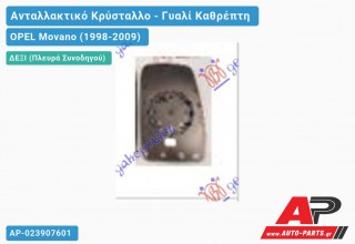 Κρύσταλλο Καθρέφτη 03- (Άνω ΚΟΜΜΑΤΙ) (CONVEX Glass) (Δεξί) OPEL Movano (1998-2009)
