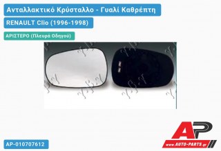 Κρύσταλλο Καθρέφτη Θερμαινόμενο (ASPHERICAL Glass) (Αριστερό) RENAULT Clio (1996-1998)