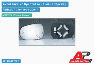 Κρύσταλλο Καθρέφτη (ASPHERICAL Glass) (Αριστερό) RENAULT Clio (1998-2001)