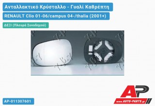 Κρύσταλλο Καθρέφτη (CONVEX Glass) (Δεξί) RENAULT Clio 01-06/campus 04-/thalia (2001+)