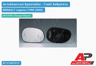 Κρύσταλλο Καθρέφτη Θερμαινόμενο (ASPHERICAL Glass) (Αριστερό) RENAULT Laguna (1998-2000)