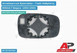 Κρύσταλλο Καθρέφτη (ASPHERICAL Glass) (Αριστερό) RENAULT Megane (2002-2005)