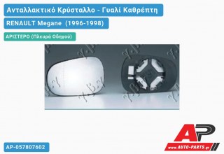 Κρύσταλλο Καθρέφτη (ASPHERICAL Glass) (Αριστερό) RENAULT Megane (1996-1998)