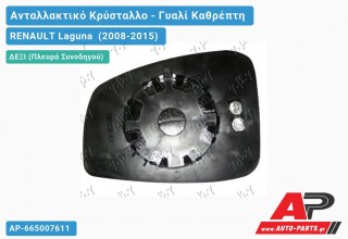 Κρύσταλλο Καθρέφτη Μπλέ Θερμαινόμενο (CONVEX Glass) (Δεξί) RENAULT Laguna (2008-2015)