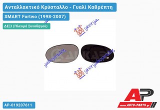 Κρύσταλλο Καθρέφτη Θερμαινόμενο (CONVEX Glass) (Δεξί) SMART Fortwo (1998-2007)