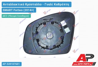 Κρύσταλλο Καθρέφτη (CONVEX Glass) (Δεξί) SMART Fortwo (2014+)