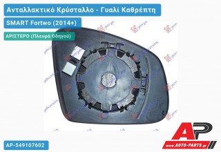 Κρύσταλλο Καθρέφτη (ASPHERICAL Glass) (Αριστερό) SMART Fortwo (2014+)