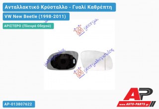 Κρύσταλλο Καθρέφτη Θερμαινόμενο 02- (Αριστερό) VW New Beetle (1998-2011)